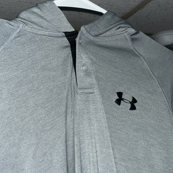Grey Under Armour Hoodie Sz M - Picture 2 of 5